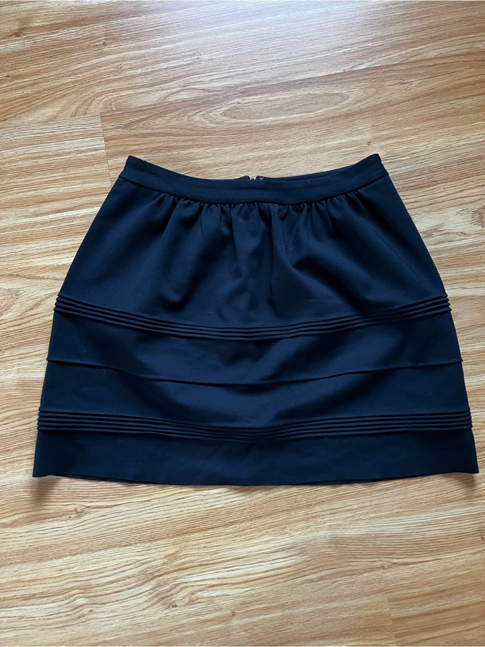 Madewell Black Silhouette Mini Skirt Size S